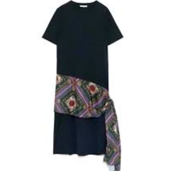 ZARA black large with side tie ruffle - Picture 2 of 4